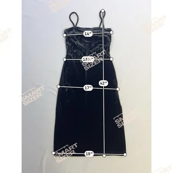 VTG Y2K Rampage Black Velour Velvet Floral Slip Dress Women’s M Fairy Grange - Picture 13 of 13